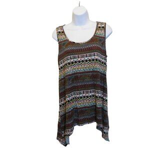 Women's Wallpapher Sleeveless Shirt multicolor Sz. M